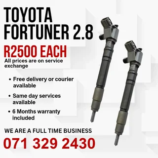 Toyota Fortuner 2.8 Injectors For Sale With Warranty