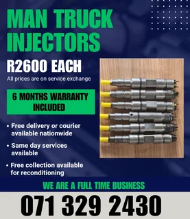Man Truck Injectors For Sale With Warranty On