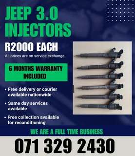 Jeep 3.0 Injectors For Sale With Warranty