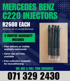 Mercedes Benz C220 Diesel Injectors For Sale With Warranty