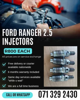 Ford Ranger 2.5 Diesel Injectors For Sale With Warranty
