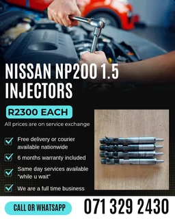 Nissan Np200 1.5 Diesel Injectors For Sale With Warranty