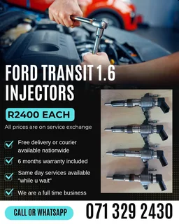 Ford Transit 1.6 Injectors For Sale With Warranty