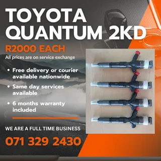 Toyota Quantum 2kd Diesel Injectors For Sale With Warranty