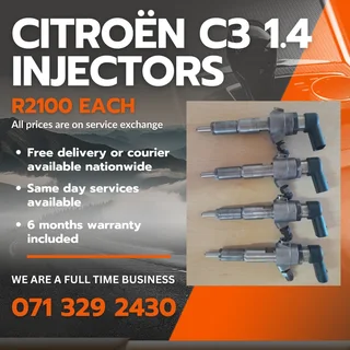 Citroën C3 1.4 Diesel Injectors For Sale With Warranty
