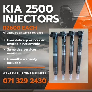 Kia 2500 Injectors For Sale With Warranty On