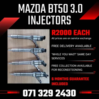 Mazda Bt50 3.0 Diesel Injectors For Sale With Warranty
