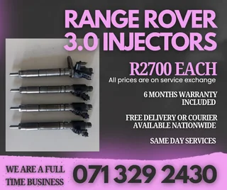 Range Rover 3.0 Injectors For Sale With Warranty