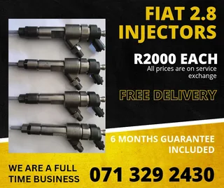 Fiat 2.8 Injectors For Sale With Warranty On