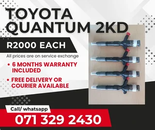 Toyota Quantum 2kd Injectors For Sale With Warranty