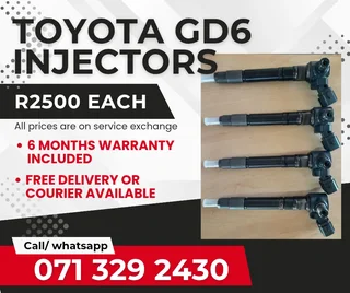 Toyota Gd6 2.4 Injectors For Sale With Warranty
