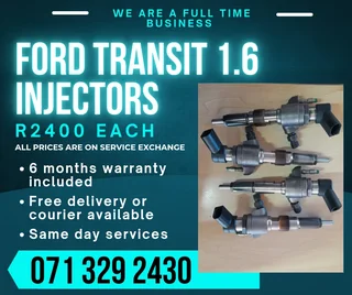Ford Transit 1.6 Injectors For Sale With Warranty On