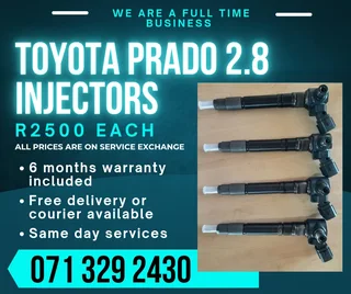 Toyota Prado 2.8 Injectors For Sale With Warranty