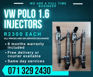 Vw Polo 1.6 Diesel Injectors For Sale With Warranty