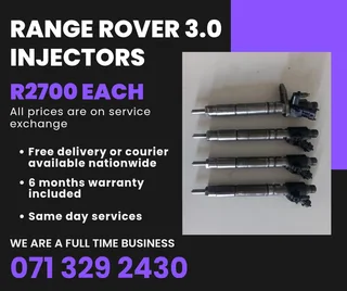 Range Rover 3.0 Injectors For Sale With Warranty On