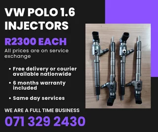 Vw Polo 1.6 Diesel Injectors For Sale With Warranty