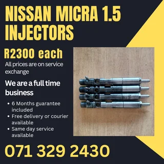 Nissan Micra 1.5 Diesel Injectors For Sale With Warranty