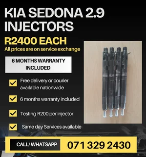 Kia Sedona 2.9 Injectors For Sale With Warranty