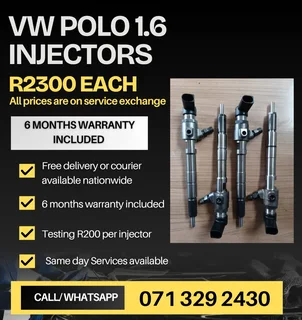Vw Polo 1.6 Diesel Injectors For Sale With Warranty