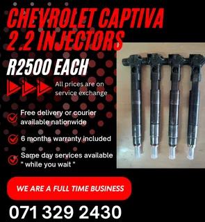 Chevrolet Captiva 2.2 Injectors For Sale With Warranty