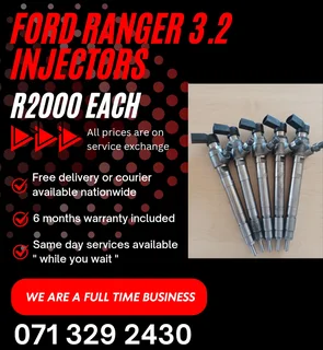 Ford Ranger 3.2 Injectors For Sale With Warranty On