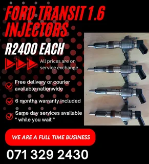 Ford Transit 1.6 Injectors For Sale With Warranty On