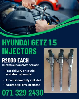 Hyundai Getz 1.5 Diesel Injectors For Sale With Warranty