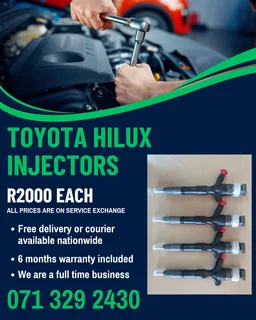 Toyota Hilux Diesel Injectors For Sale With Warranty