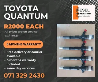 Toyota Quantum Diesel Injectors For Sale With Warranty