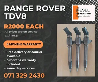 Range Rover Tdv8 Injectors For Sale With Warranty On