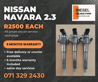 Nissan Navara 2.3 Diesel Injectors For Sale With Warranty