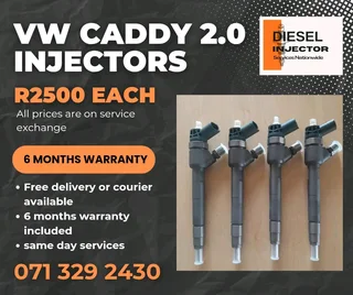 Vw Caddy 2.0 Injectors For Sale With Warranty
