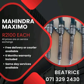 Mahindra Maximo Injectors For Sale With Warranty