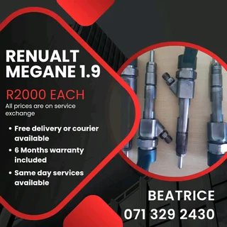 Renualt Megane 1.9 Injectors For Sale With Warranty