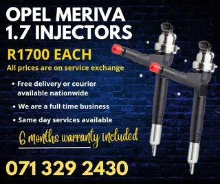 Opel Meriva 1.7 Injectors For Sale With Warranty