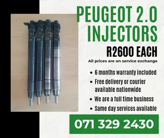 Peugeot 2.0 Diesel Injectors For Sale With Warranty