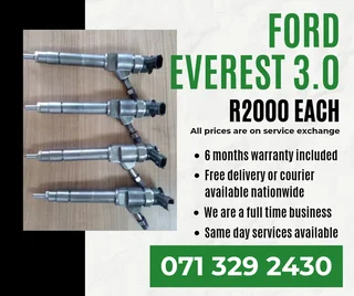 Ford Everest 3.0 Diesel Injectors For Sale With Warranty