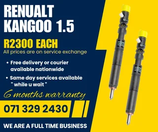 Renualt Kangoo 1.5 Diesel Injectors For Sale With Warranty