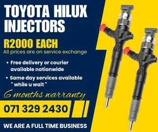 Toyota Hilux Diesel Injectors For Sale With Warranty On