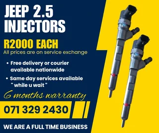 Jeep 2.5 Injectors For Sale With Warranty