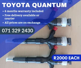 Toyota Quantum Diesel Injectors For Sale With Warranty