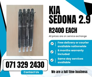 Kia Sedona 2.9 Injectors For Sale With Warranty