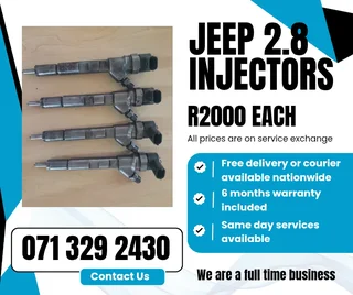 Jeep 2.8 Diesel Injectors For Sale With Warranty