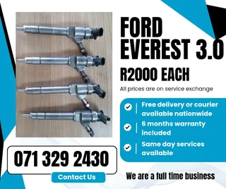 Ford Everest 3.0 Diesel Injectors For Sale With Warranty
