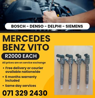 Mercedes Benz Vito Diesel Injectors For Sale With Warranty