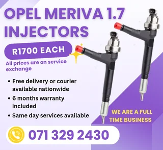 Opel Meriva 1.7 Injectors For Sale With Warranty