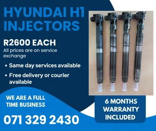 Hyundai H1 Injectors For Sale With Warranty On