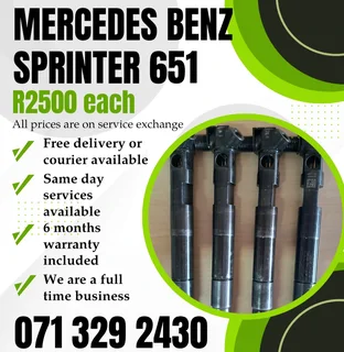 Mercedes Benz Sprinter 651 Injectors For Sale With Warranty