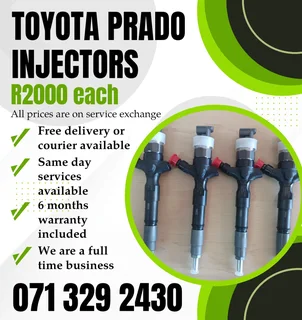 Toyota Prado Diesel Injectors For Sale With Warranty