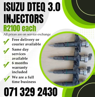 Isuzu Dteq 3.0 Injectors For Sale With Warranty